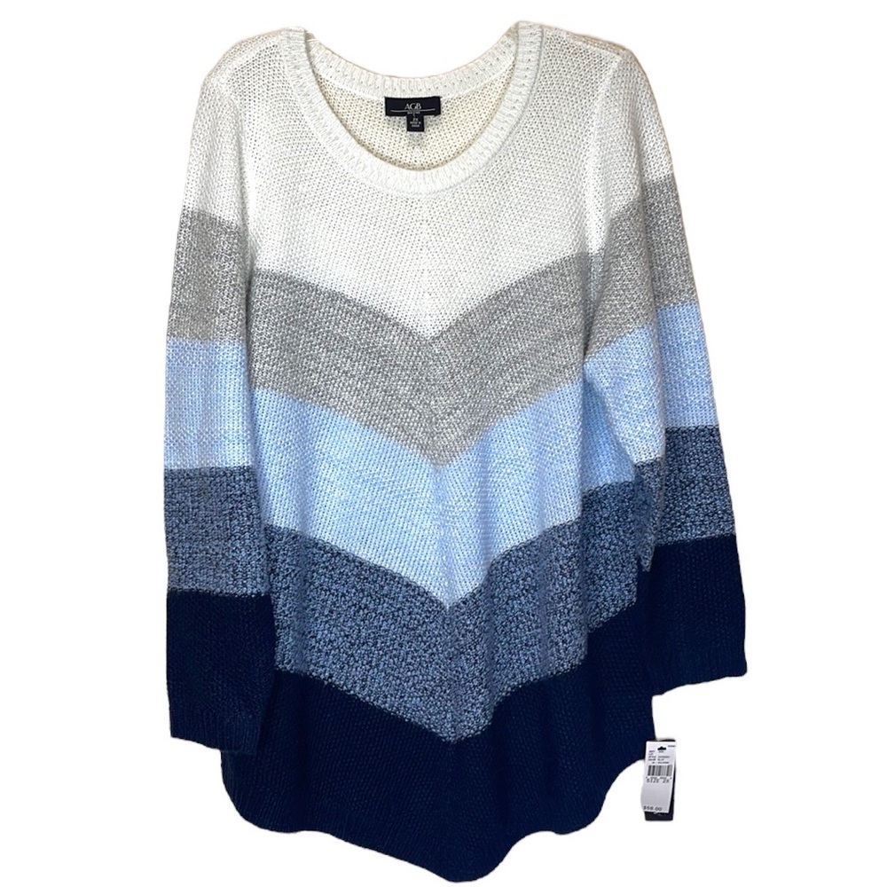 AGB Chevron Colorblock Sweater